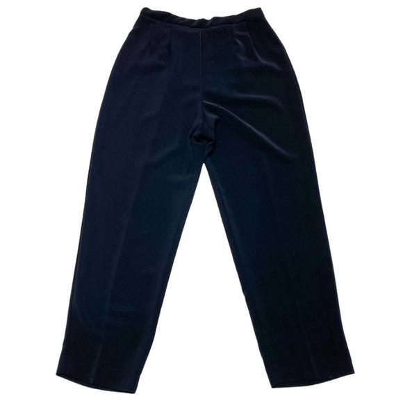 SOLID Black Straight Leg Chino Dress Pant Trousers - Picture 1 of 12